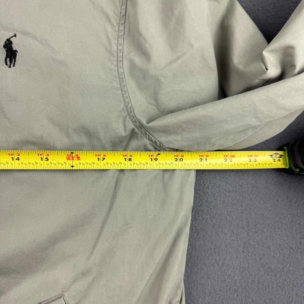 Polo Ralph Lauren Jacket Men's S Gray Full Zip Harrington Bi-Swing Twill Pony - Picture 8 of 10